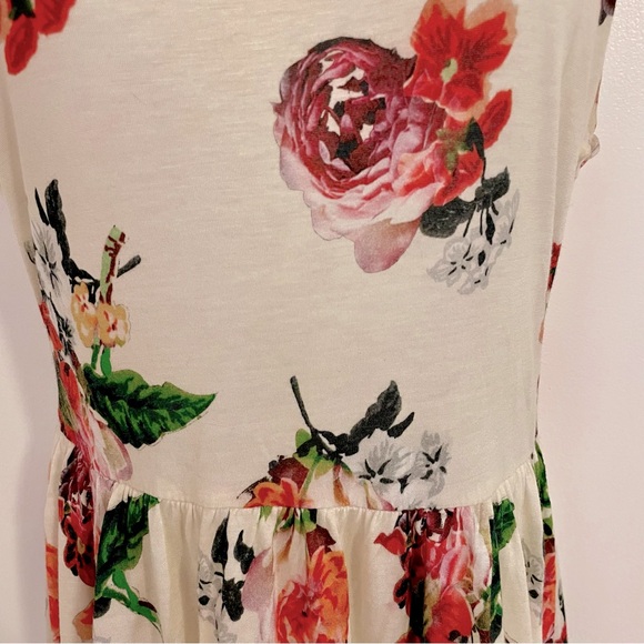TOPSHOP Floral print rose halter dress sz 2 - Picture 5 of 10